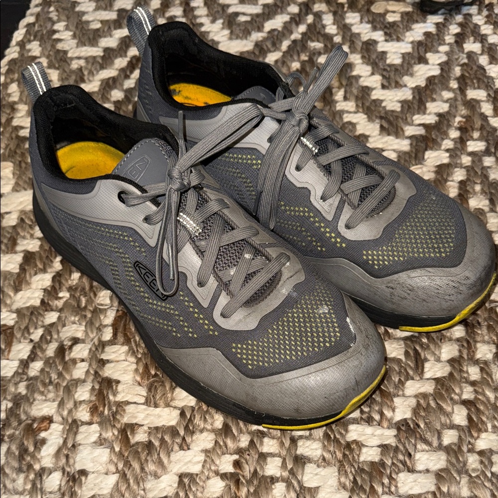 Keen Gray utility Sparta 2 Industrial Sneakers with Yellow Accents size 13 D